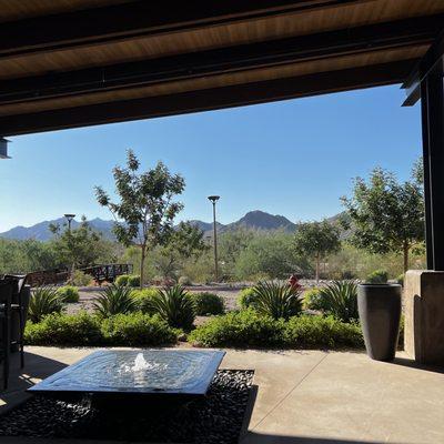 View of the front patio