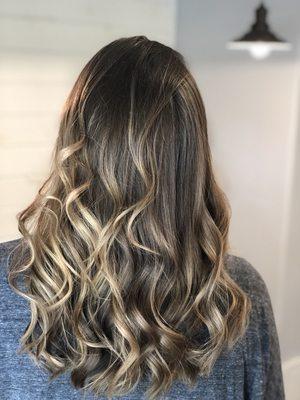 Balayage and cut