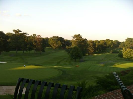 Golf course from the dining area