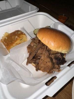 Brisket sandwich