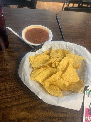 Free chips and salsa