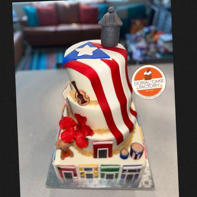 Puerto Rico  Theme Cake