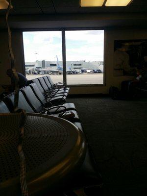 Gate G 11 staring out the window. GConcourse Quick TSA Precheck was quick