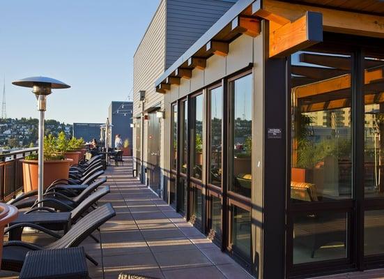 Rooftop Deck at The Century Apartments, Seattle, WA