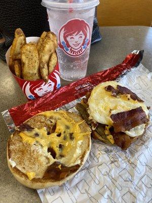 Breakfast baconator combination! Before 10:30 am!