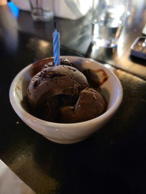 Chocolate gelato