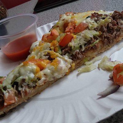 Taco pizza hmmm.... delicious:P