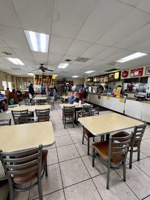 Small lunch crowd. They do get busy, so it helps if you look at the menu in advance; as a courtesy of course.