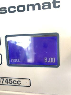 Last week earlier part of week it was $4.00, yesterday Fri. 8/10 it was $5.00, today Saturday 8/11/18 it's $6.00 for 1 wash (Cold) water.