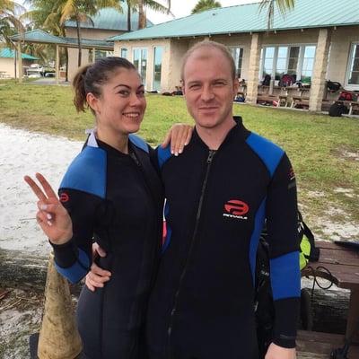 During scuba class near Tiger Lake