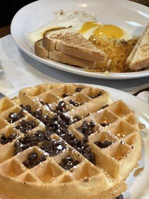 Chocolate Belgian Waffles, a must-try!