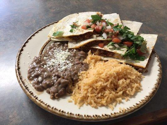 Chorizo quesadilla, sin jamón