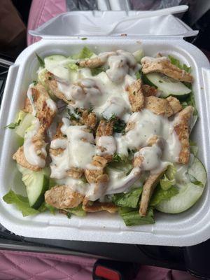 Grilled Chicken Salad with Ranch