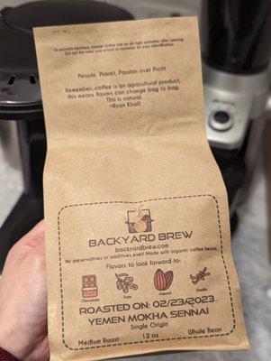 The back of each bag of beans is very helpful with the flavor profiles.