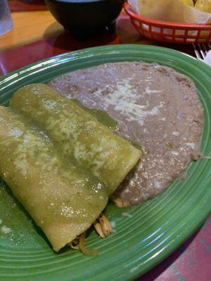 Enchiladas Verdes lunch