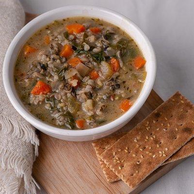 Veggie, Chicken & Rice Soup, for those cold cold days :)