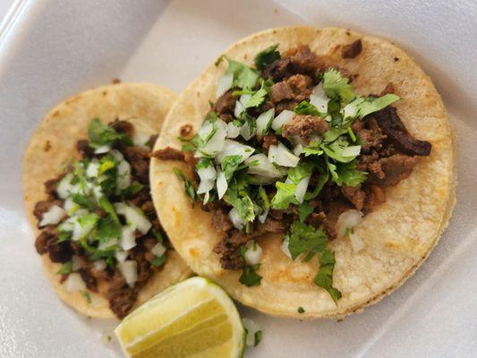 Steak tacos $3