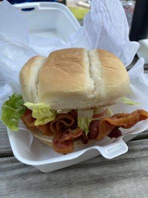 BLT. The did not scrimp on the bacon!