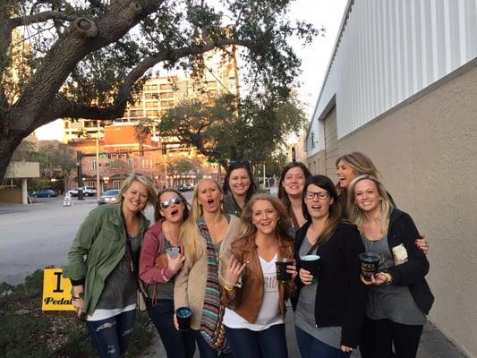 Bachelorette party on the pedal pub!