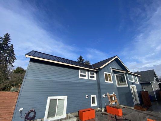 Standing Seam Metal install in Columbia City, Seattle