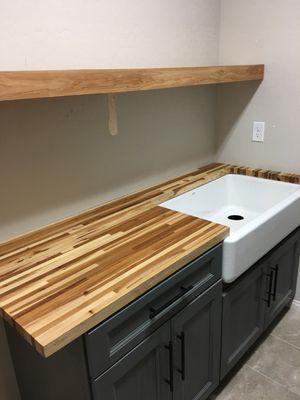 Custom Laundry Room cabinet and countertop