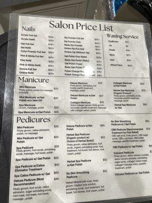 Price list pt.2