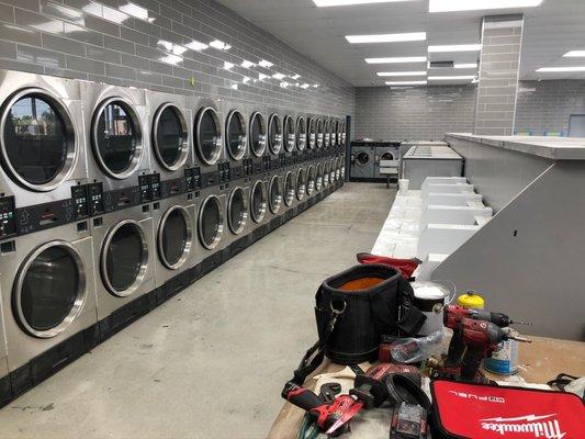 New dryers free dry all day.