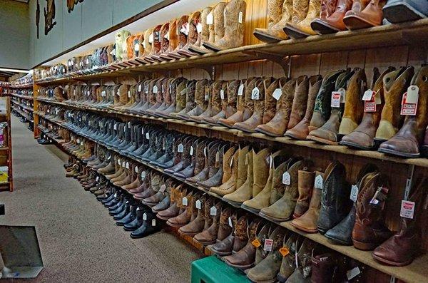 Western Boots As Far As The Eyes can See!