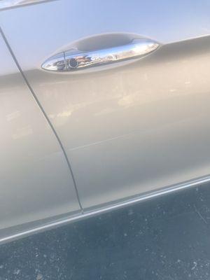 Passenger door damage