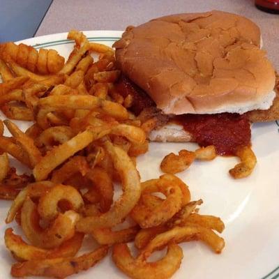 Chicken parmesan sandwich