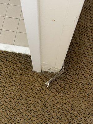 Baseboards disconnecting.