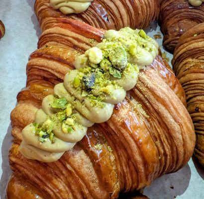 Pistachio croissants