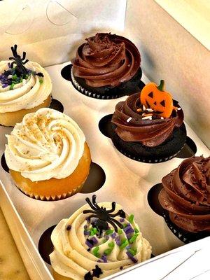 Cute variety of cupcakes