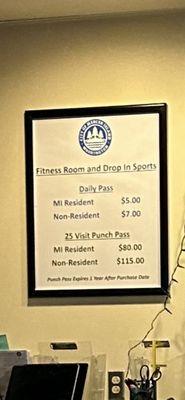 Gym costs