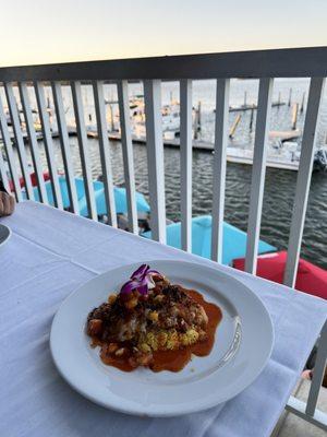 Spiced Pecan & Cranberry Crusted Grouper