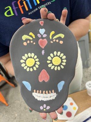 Sugar skull dish