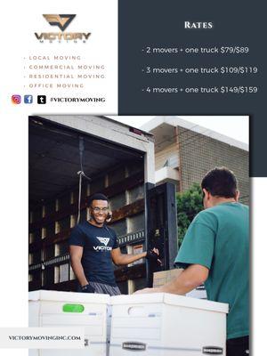 Victory Moving Company Rates #victorymoving #movingservice #localmovers #movingcompany