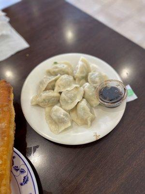 Leek and pork dumplings