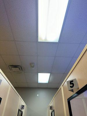 Droopy ceiling tiles