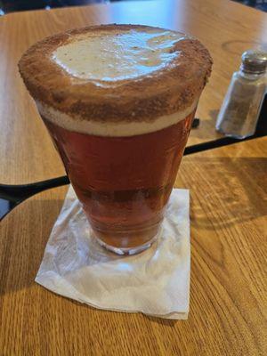 Oh my - my seasonal pumpkin beer with a sugar cinnamon rim