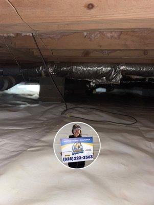 Erin Yonker - Asheville NC 28806 - Vapor barrier, mold cleaning, trash disposal