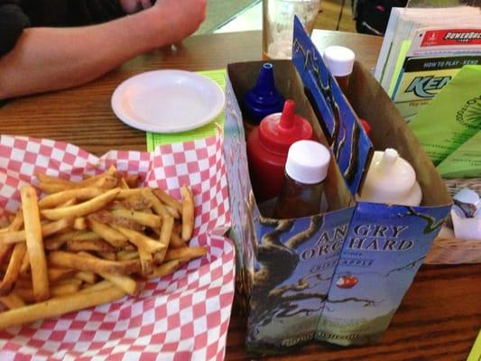 Sauces with the Fries. Nice.