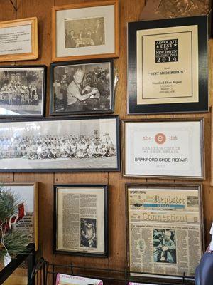 Wall of history and recognition