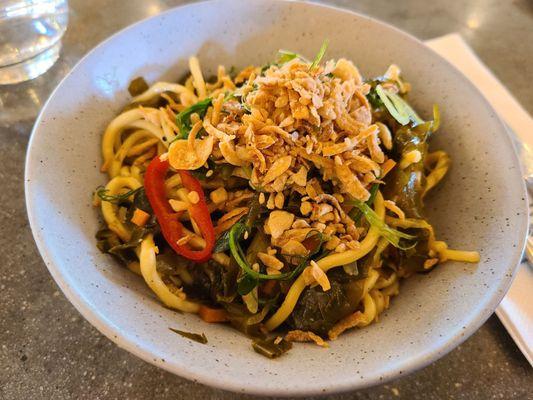 Close up: Kelp noodoh salad for maine seaweed week