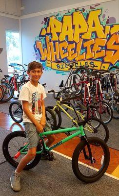 Happy Birthday to Coop....thanks goes out to Justin for setting him up with the first 20" Sunday out of the shop.   He was stoked.