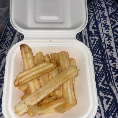 Paid $5 for the smallest portion of fries would not recommend at all