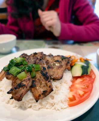 #67 Grilled Chicken with White Rice: $12.95; $14.10 with tax