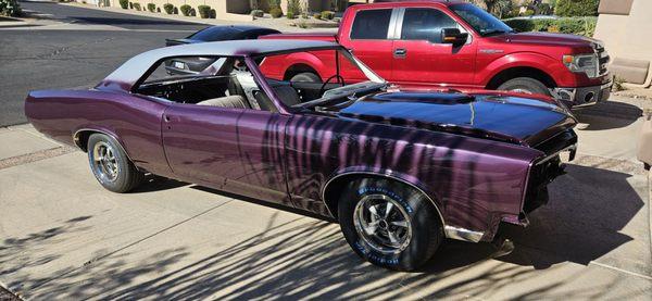 1967 GTO.After paint, before top, glass, and trim.