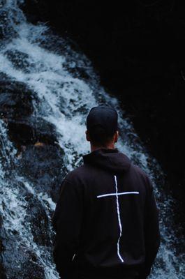 The Black Cross Hoodie. Available now on our website