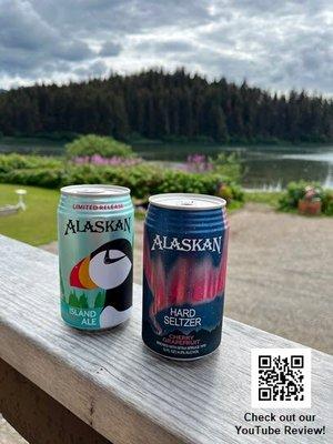 Island Ale and Cherry Grapefruit hard seltzer from Alaskan Brewing